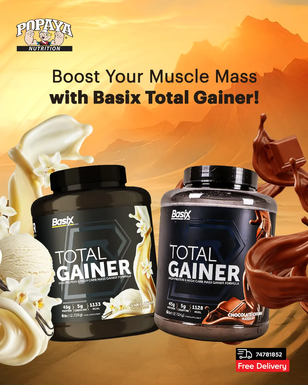 Popaya Nutrition campaign cover design