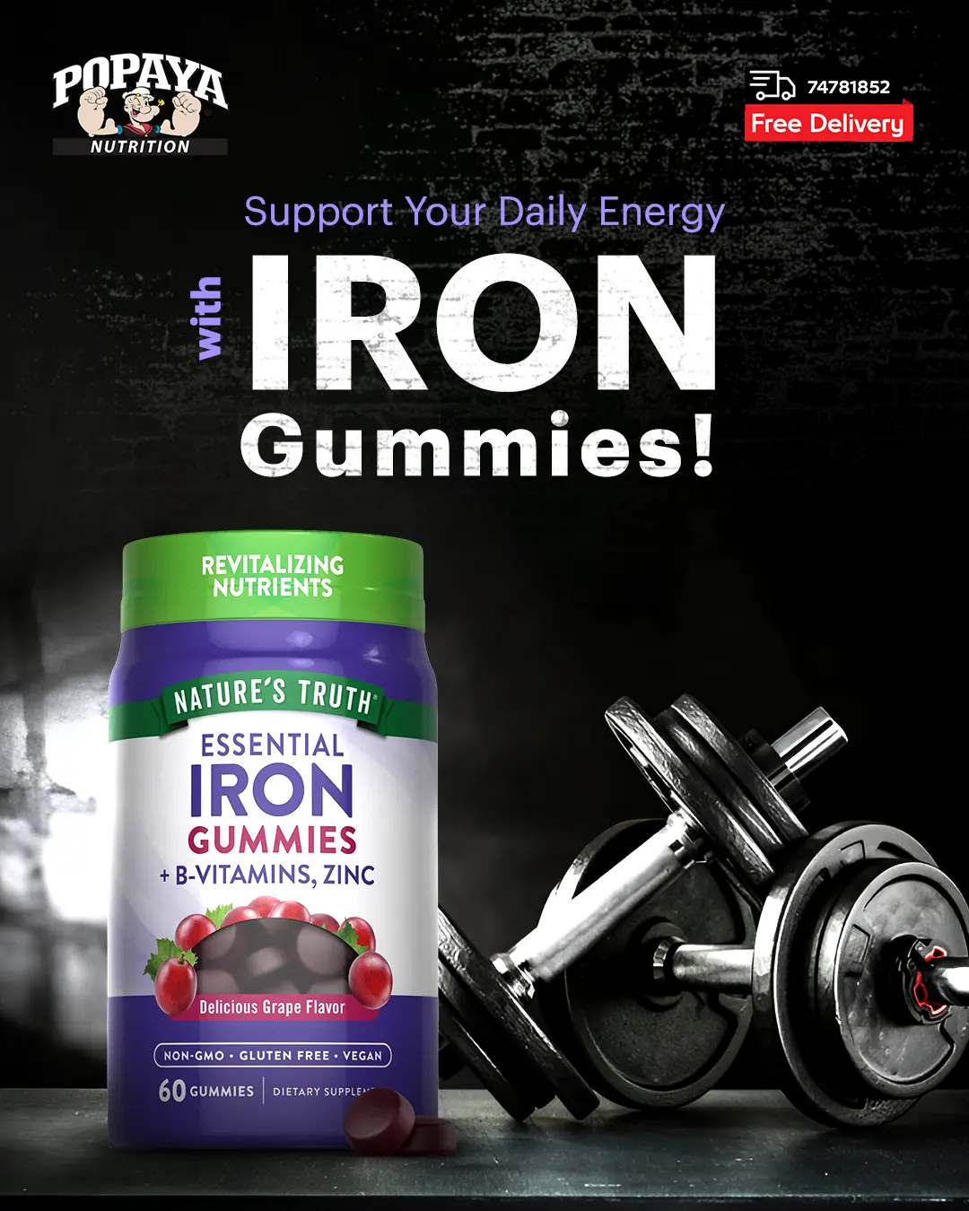 Popaya Nutrition feed post design