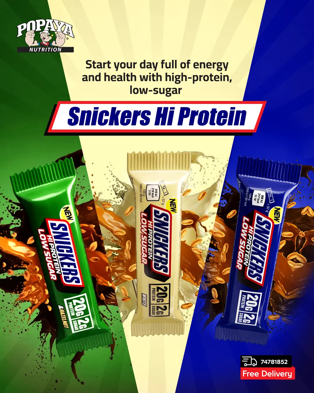 Popaya Nutrition high-protein campaign cover