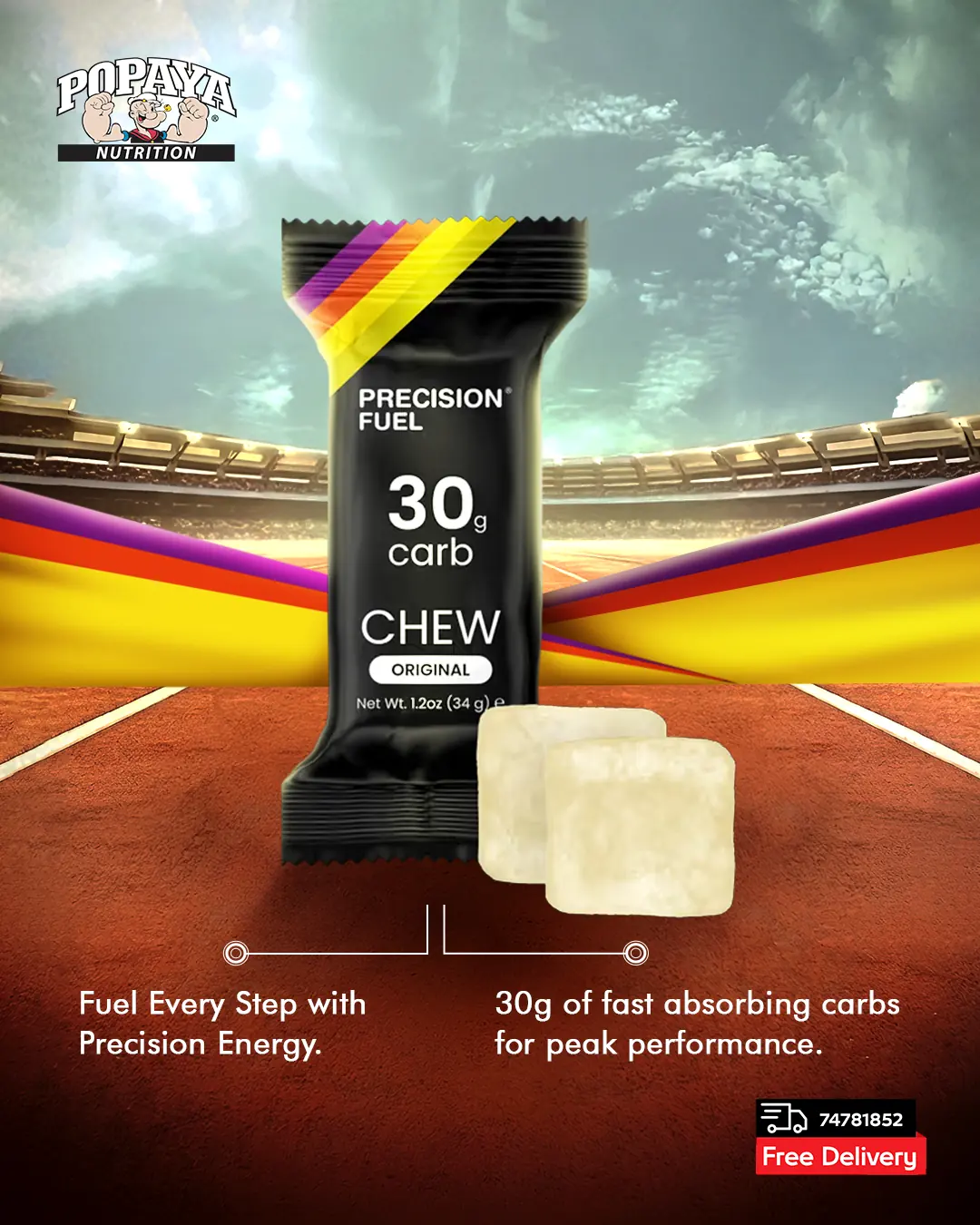 Popaya Nutrition sports nutrition key visual