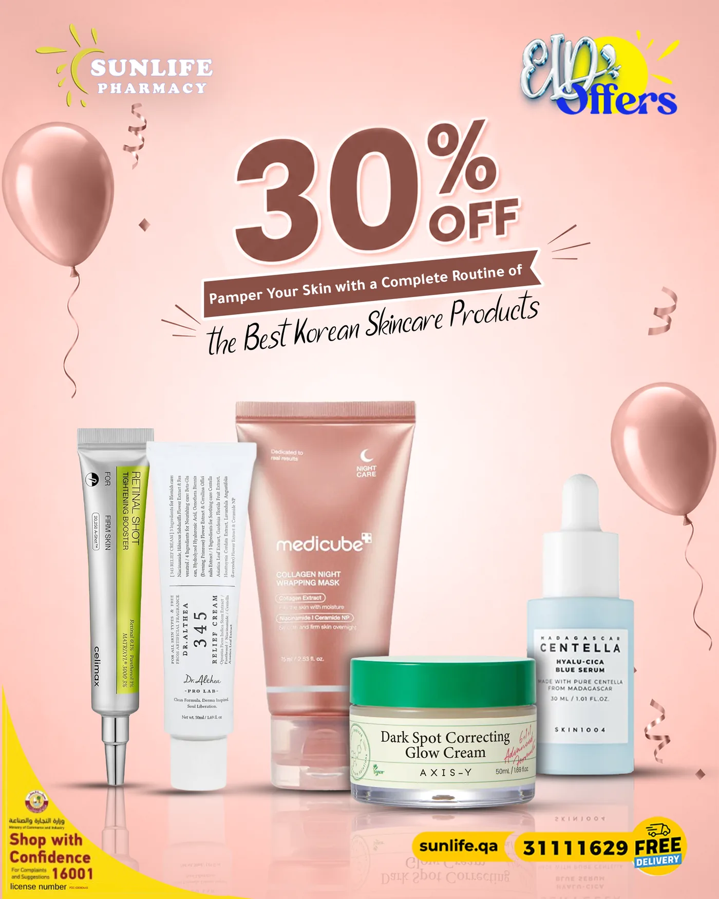Sunlife Pharmacy Korean beauty offer design