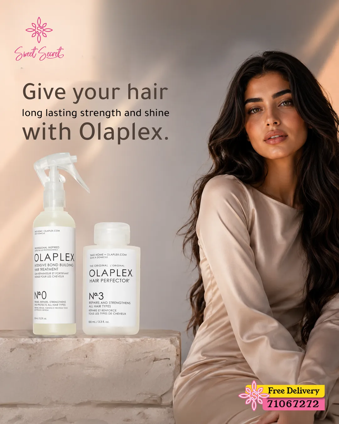 Sweet Secret hair care product post