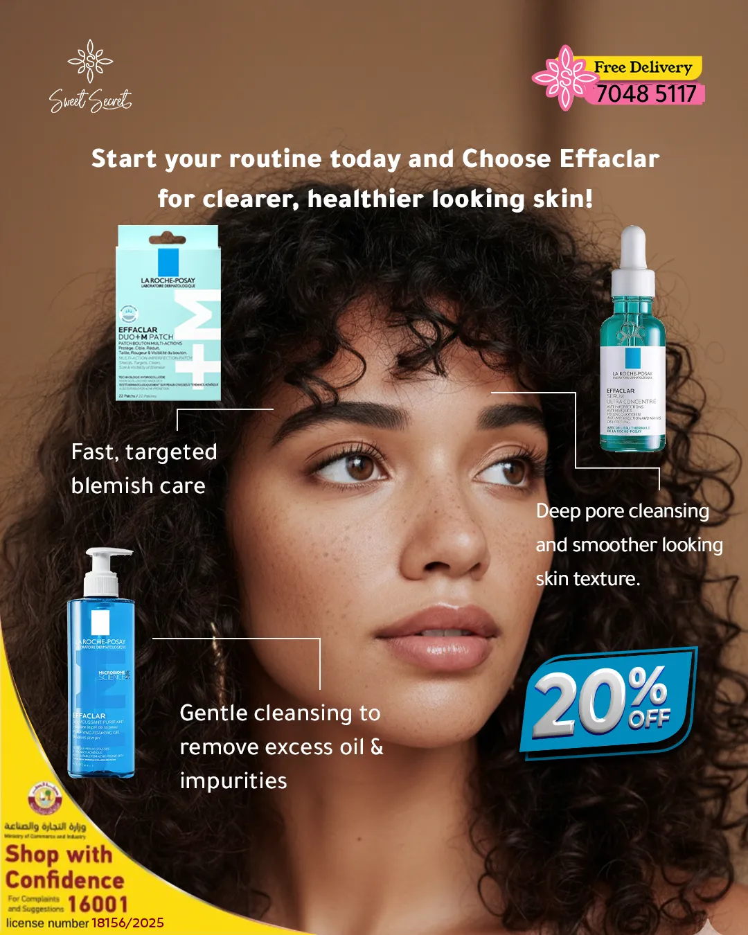 Sweet Secret skincare routine post